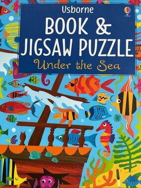 Usborne Under the Sea Book & Jigsaw Puzzle - Blue
